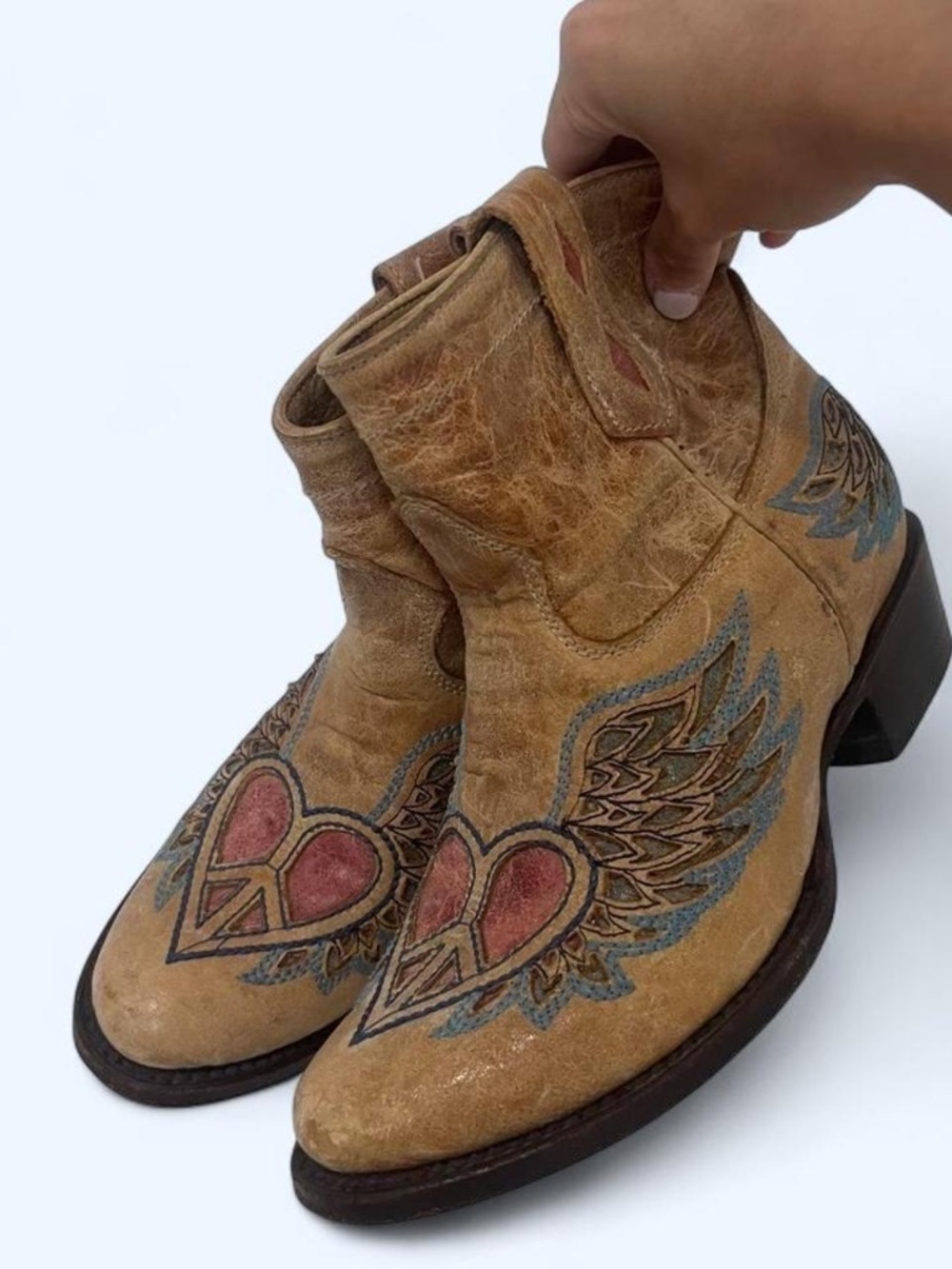 Vintage Y2K Cuadra “Corral”☮️❤️🪽Cowboy Booties 6